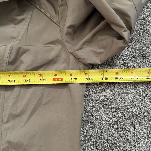 Cole Haan Hooded Rain Jacket Coat Champagne Iridescent Full Zip Women’s Size XS - Picture 14 of 16